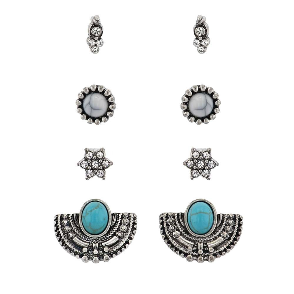 MONTANA ATTITUDE GLEAM & GLIMMER EARRINGS (SET 4)-Ranges Country