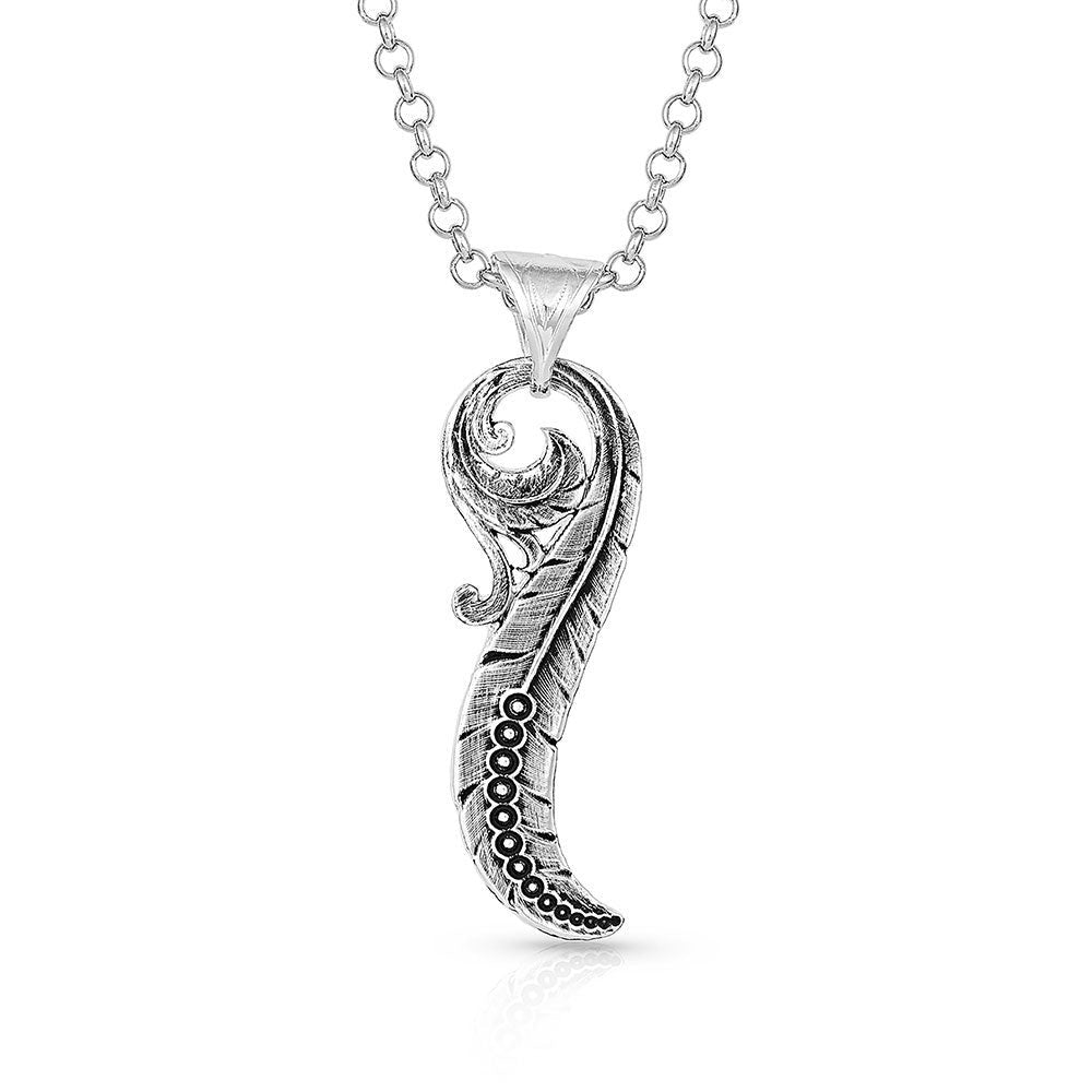 MONTANA CONNECTED FEATHERED FILIGREE NECKLACE-Ranges Country