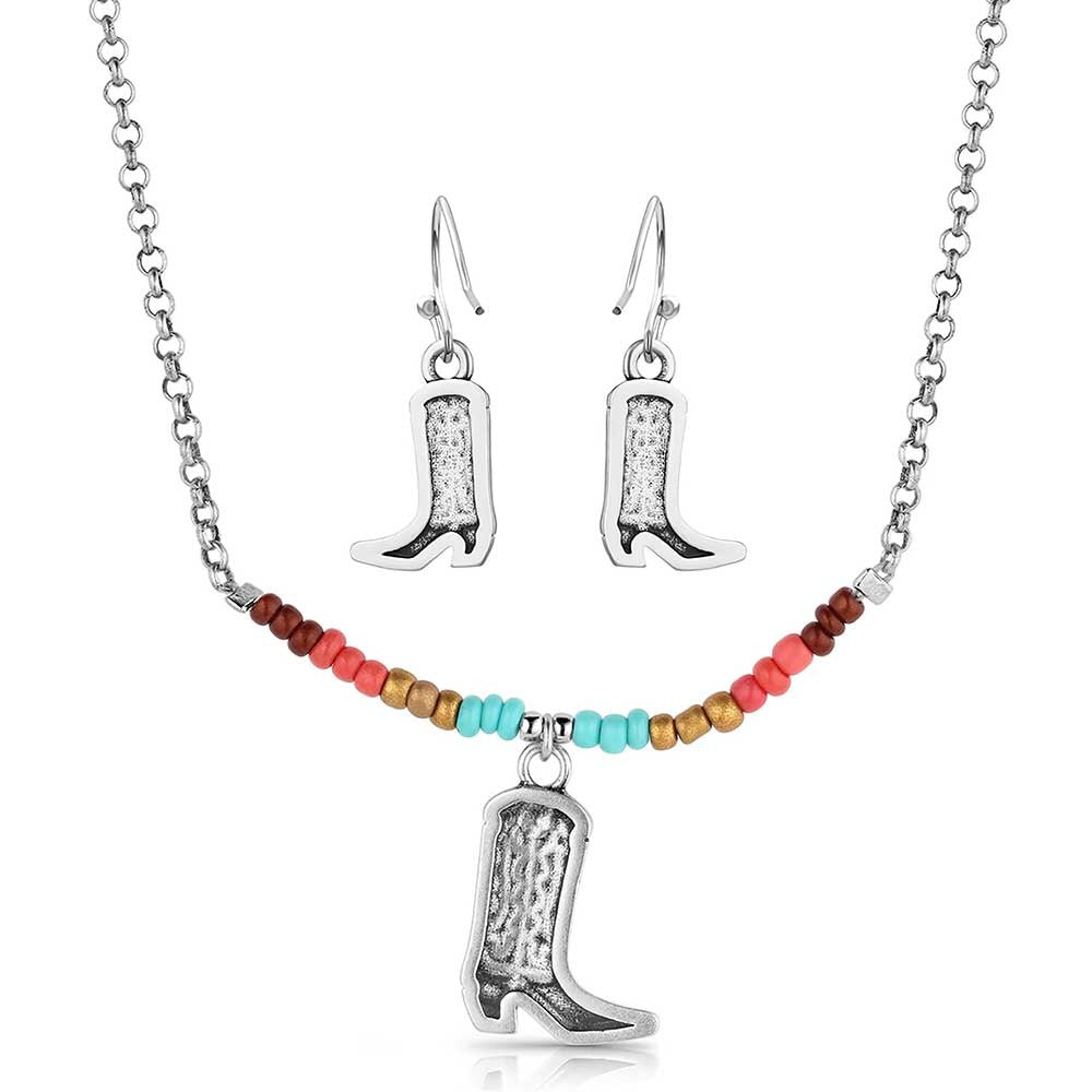 MONTANA COWBOY BOOT BEADED JEWELLERY SET-Ranges Country