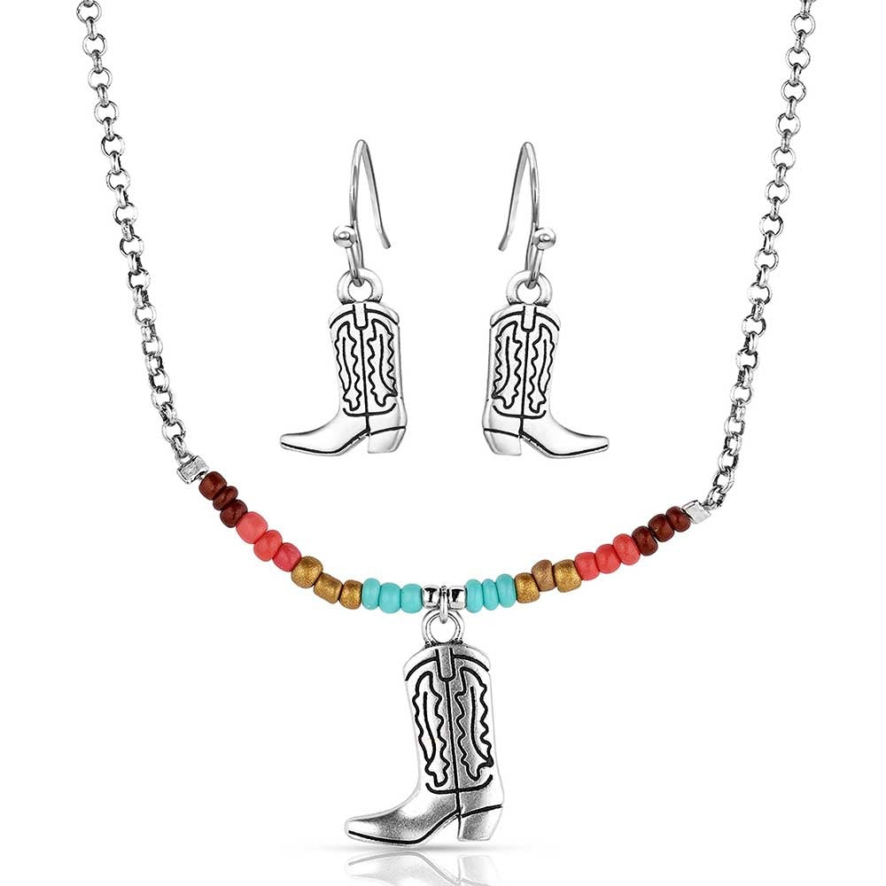 MONTANA COWBOY BOOT BEADED JEWELLERY SET-Ranges Country