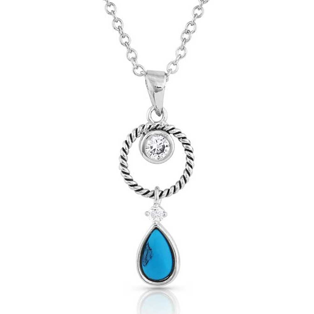 MONTANA HALOED MOON RISING TURQUOISE NECKLACE-Ranges Country