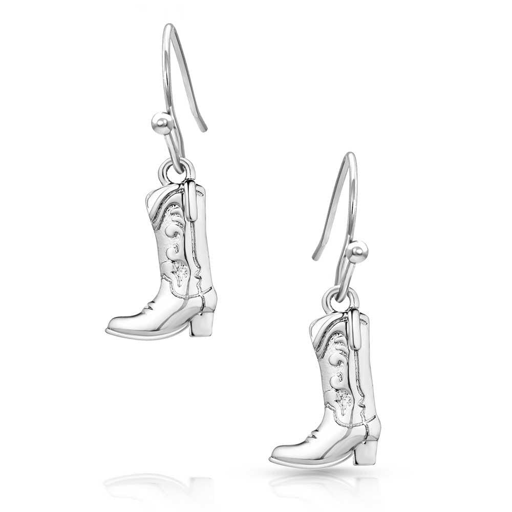 MONTANA SCULPTED COWBOY BOOT EARRINGS-Ranges Country