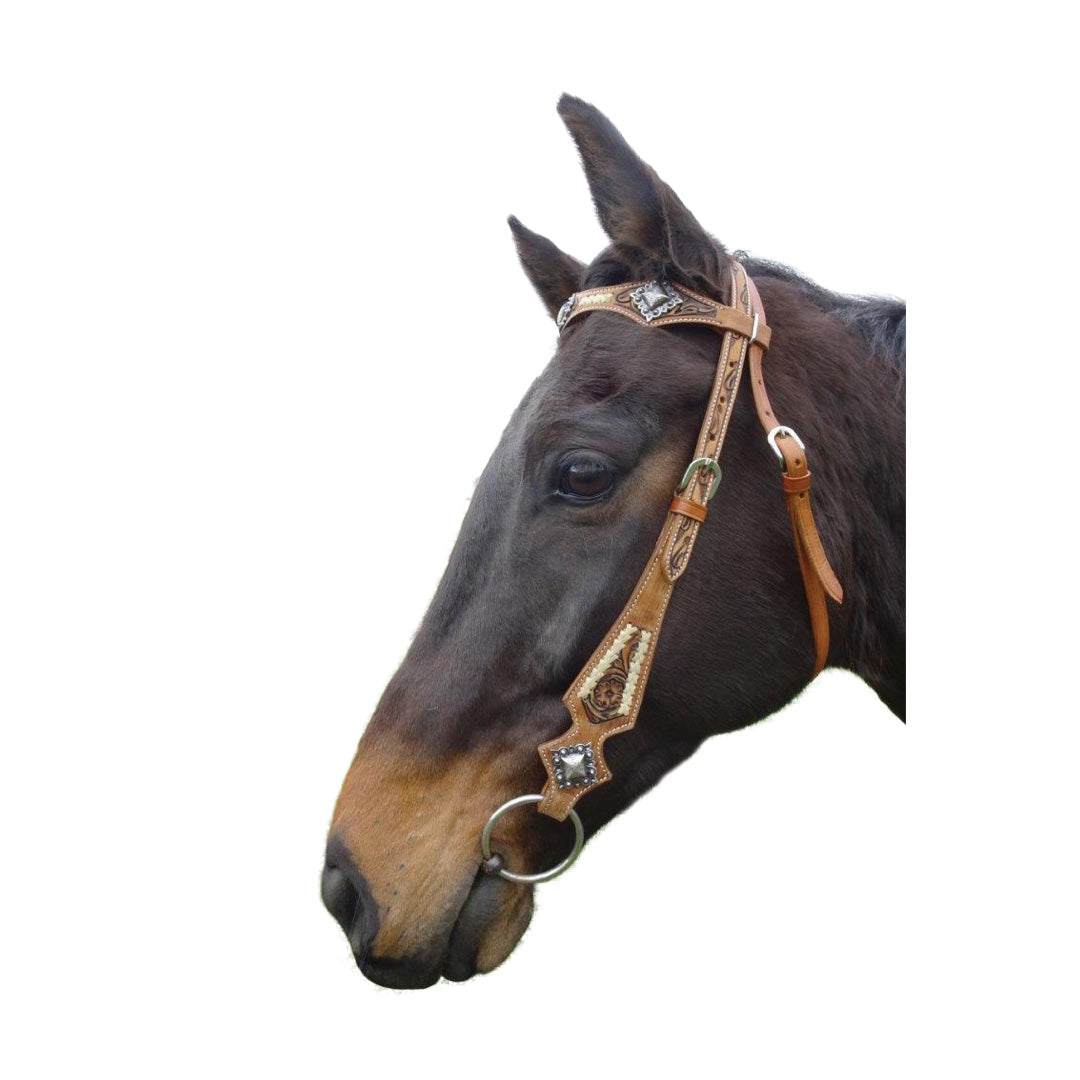 NAVAHO PAWNEE WESTERN BRIDLE & BREASTPLATE SET