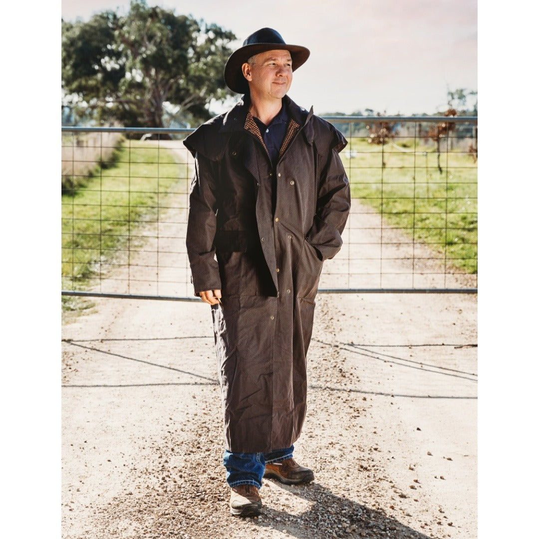 NULLARBOR FULL LENGTH OILSKIN COAT