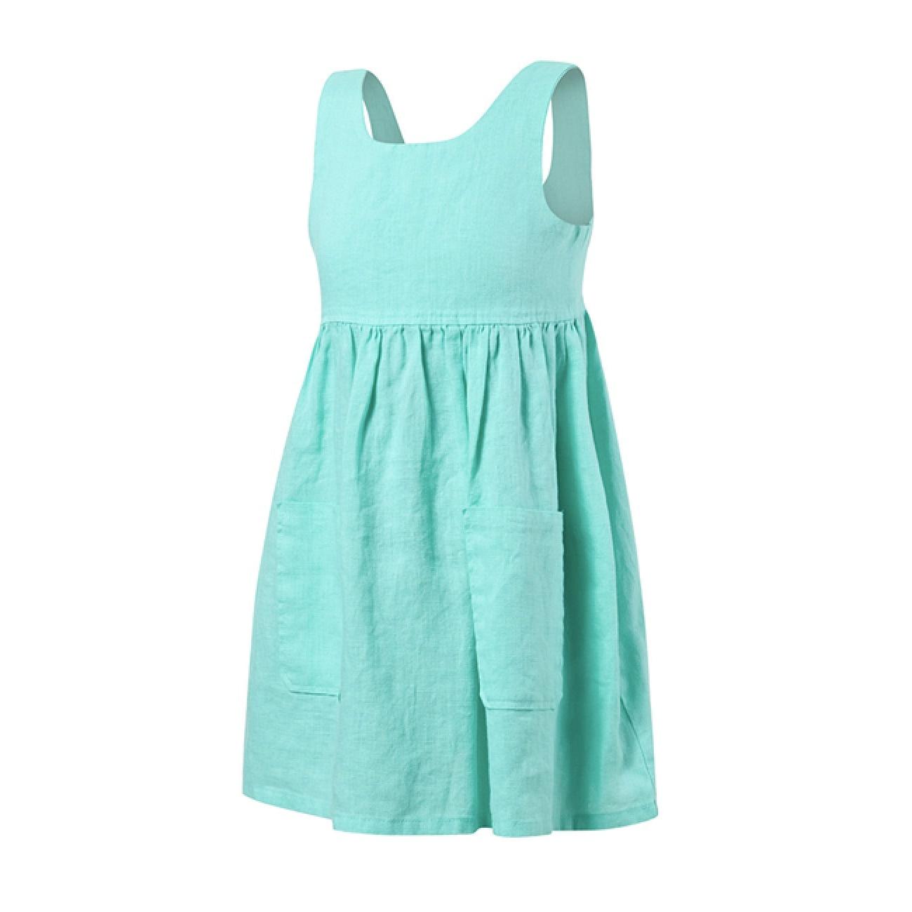 PILBARA KIDS LINEN SUNDRESS-Ranges Country