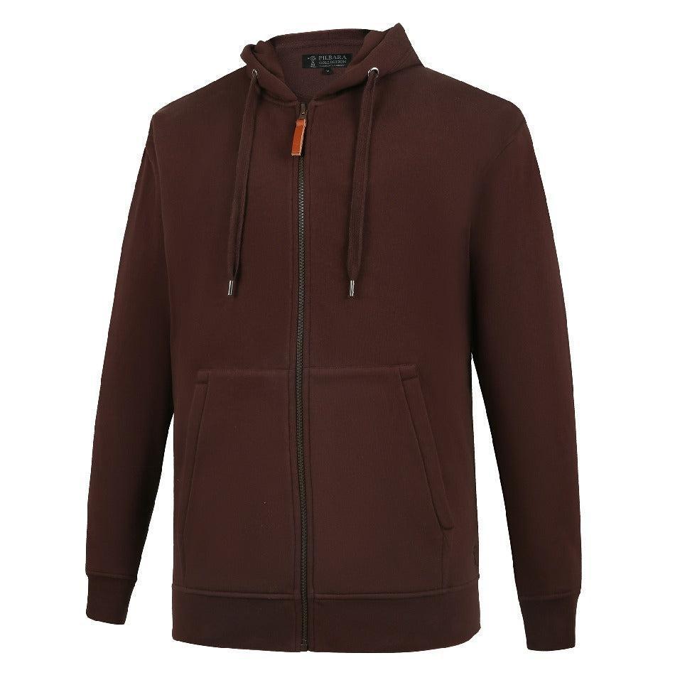 PILBARA MENS CLASSIC ZIP THU FLEECE HOODY-Ranges Country