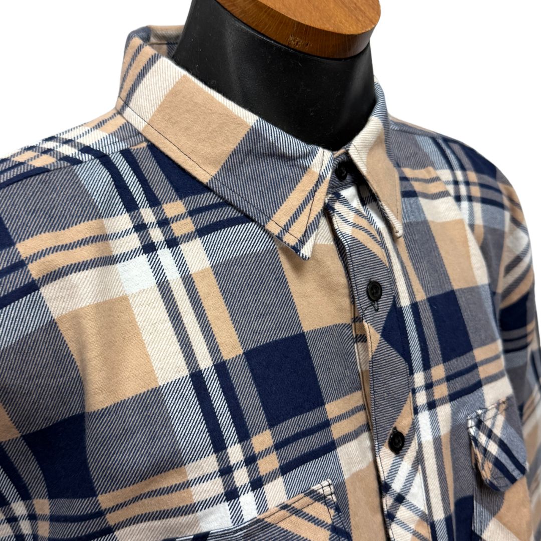 PILBARA MENS CLOSED FRONT FLANNELETTE SHIRT