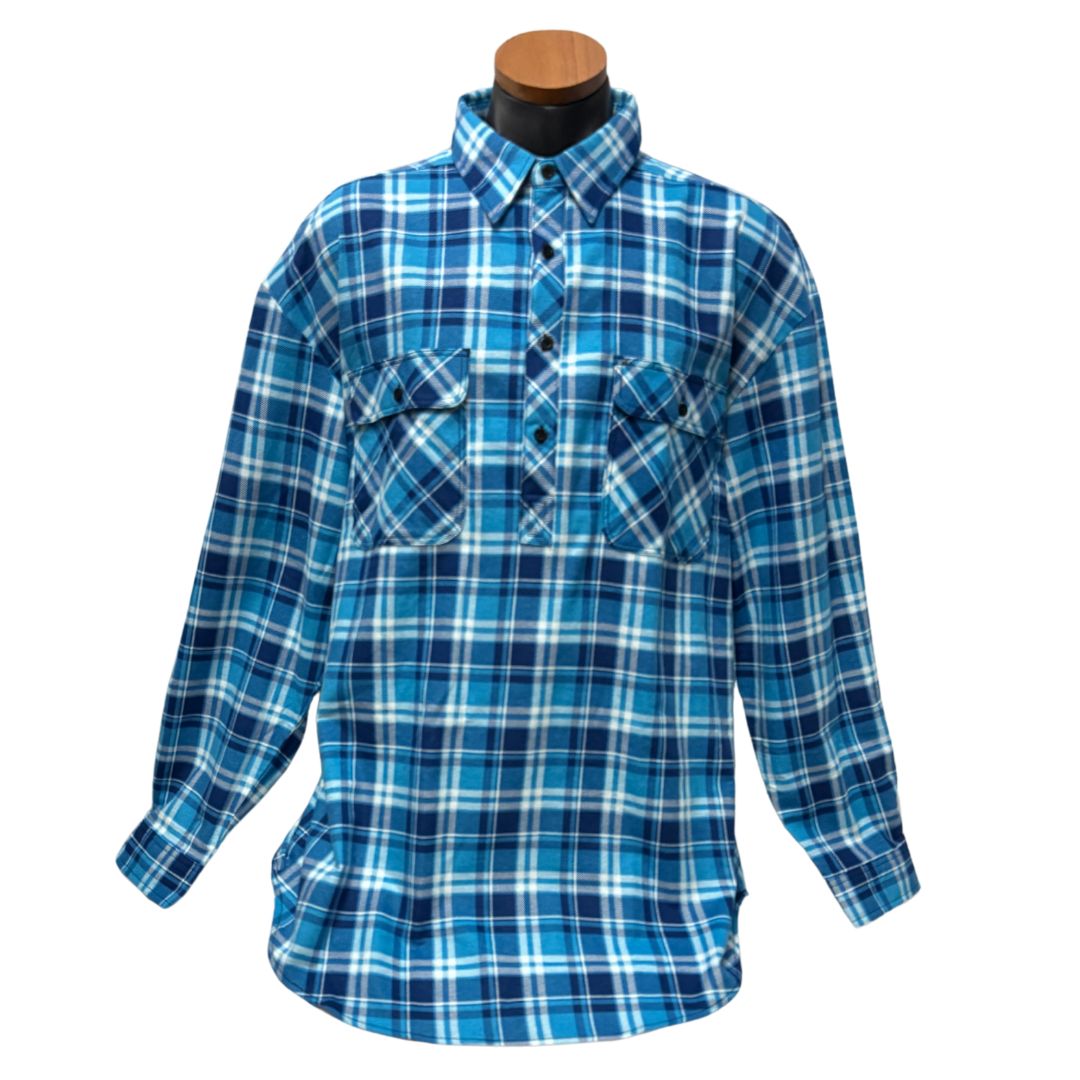 PILBARA MENS CLOSED FRONT FLANNELETTE SHIRT-Ranges Country
