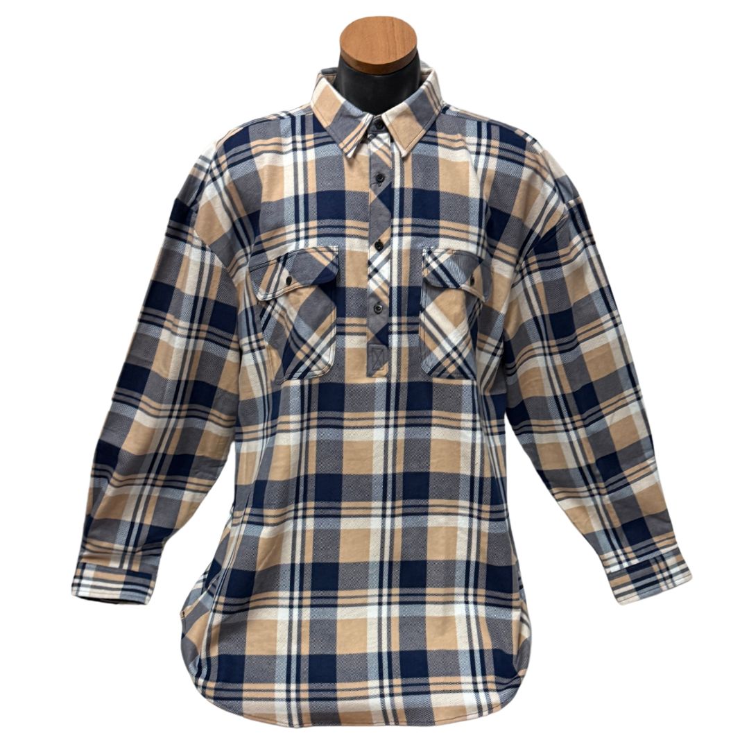 PILBARA MENS CLOSED FRONT FLANNELETTE SHIRT-Ranges Country