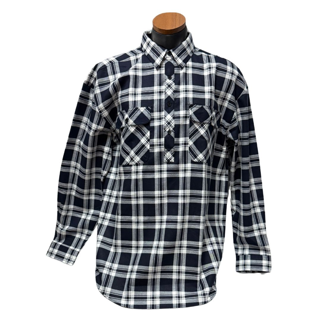 PILBARA MENS CLOSED FRONT FLANNELETTE SHIRT-Ranges Country