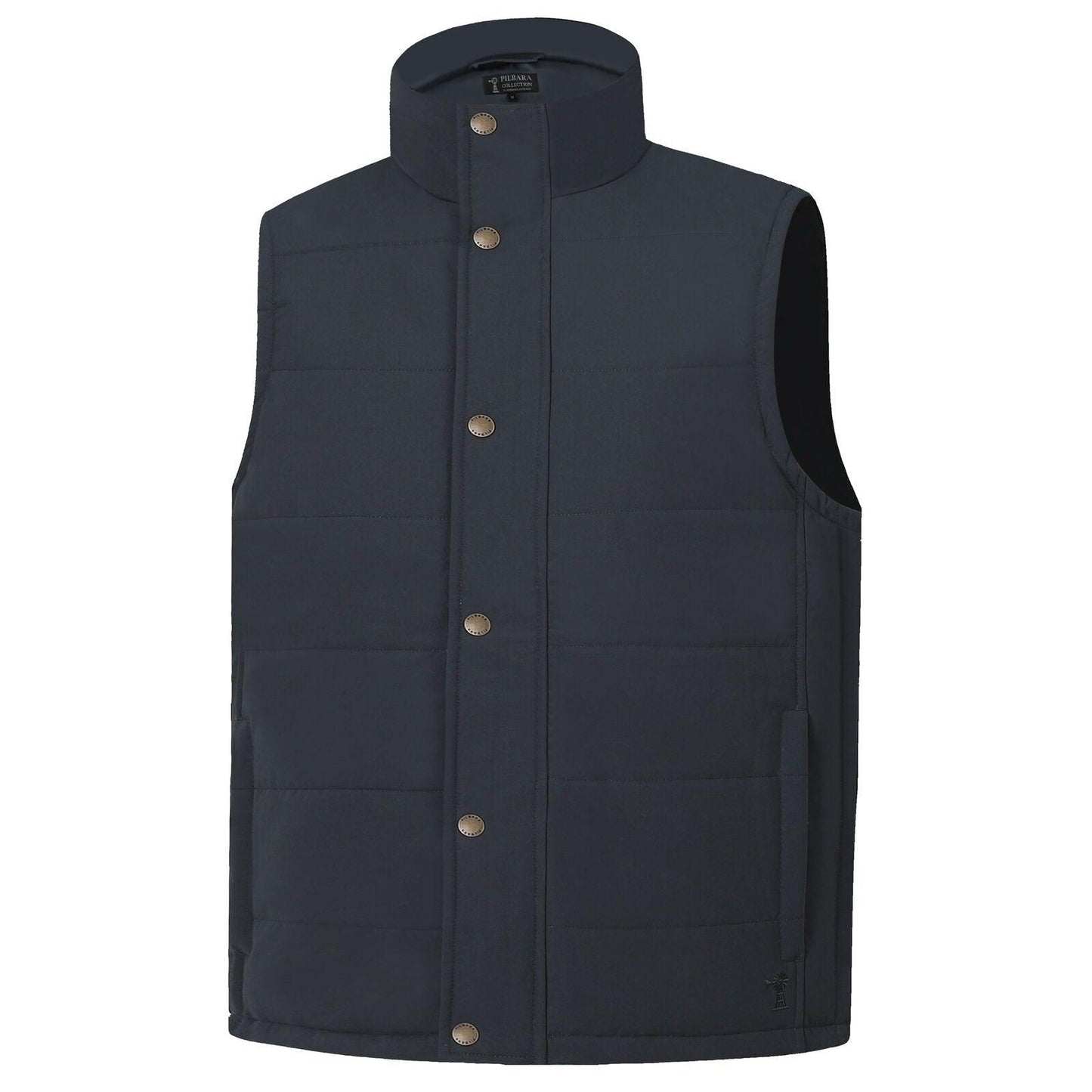PILBARA MENS GUNMETAL PADDED VEST-Ranges Country