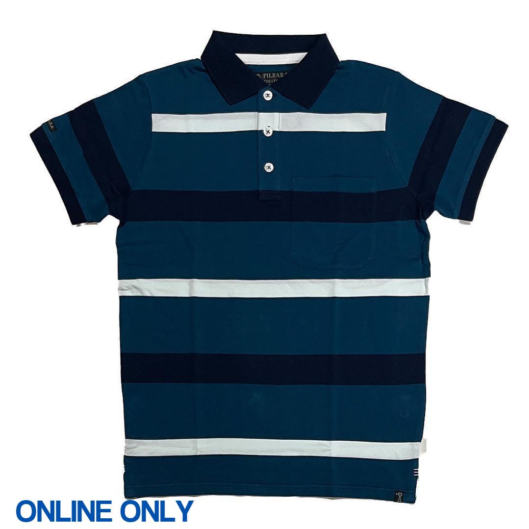 PILBARA MENS POCKET POLO-Ranges Country