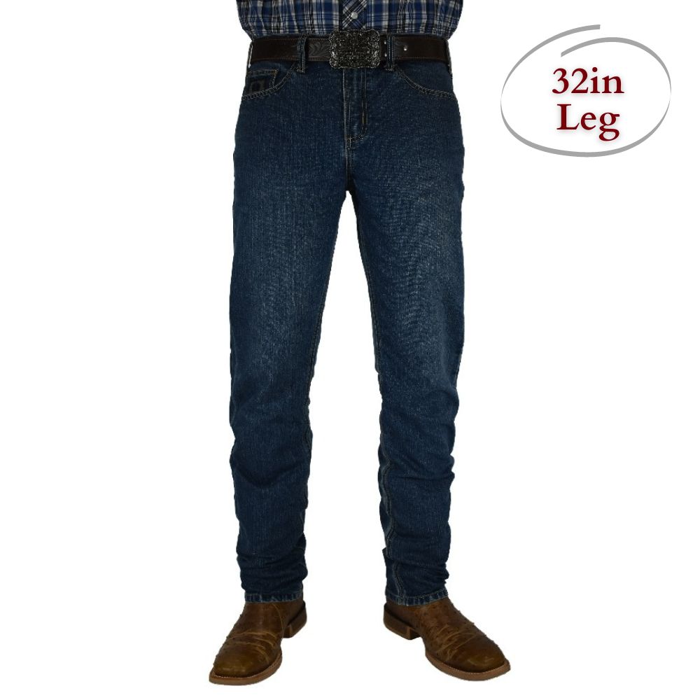 PILBARA WESTERN MENS BRAHMAN JEANS (32 LEG)-Ranges Country