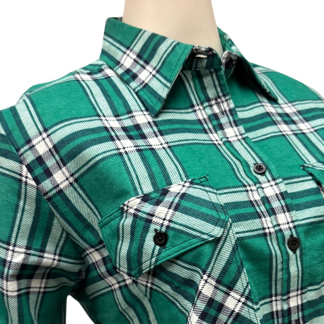 PILBARA WOMENS FLANNELETTE FULL BUTTON SHIRT