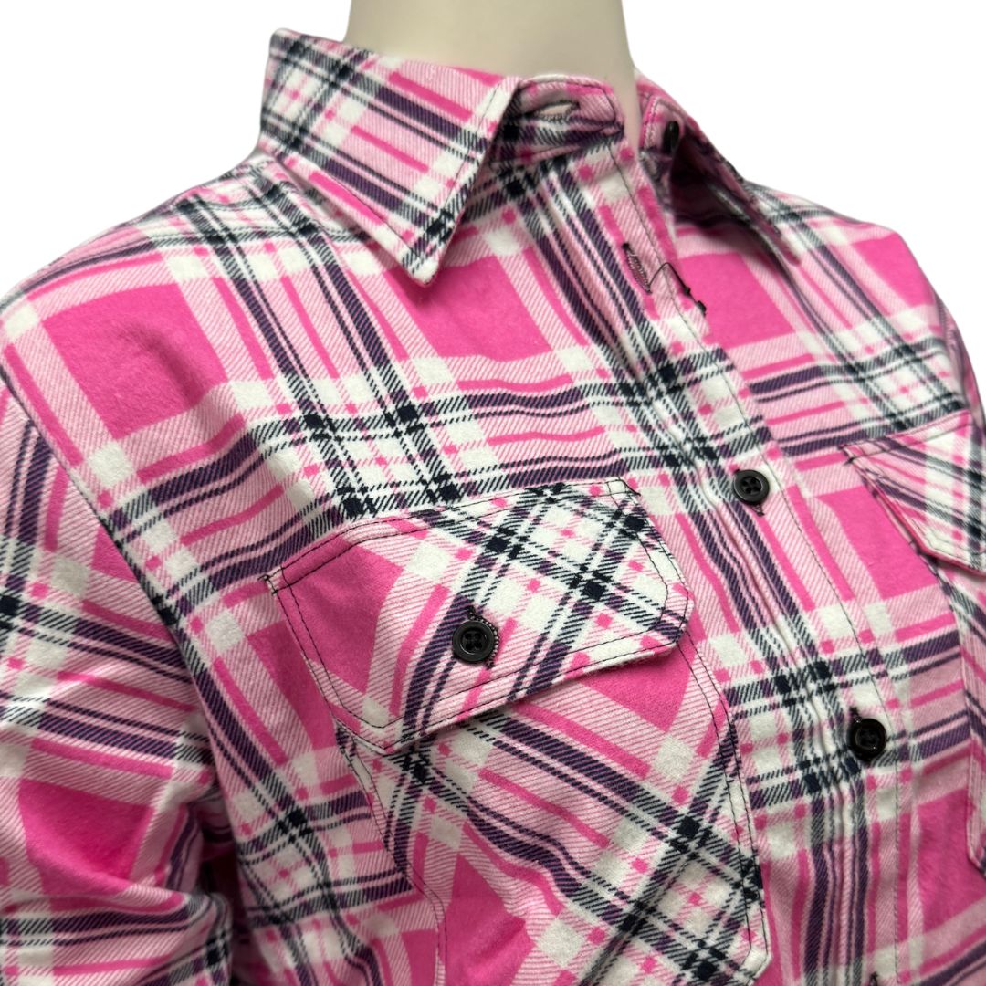 PILBARA WOMENS FLANNELETTE FULL BUTTON SHIRT