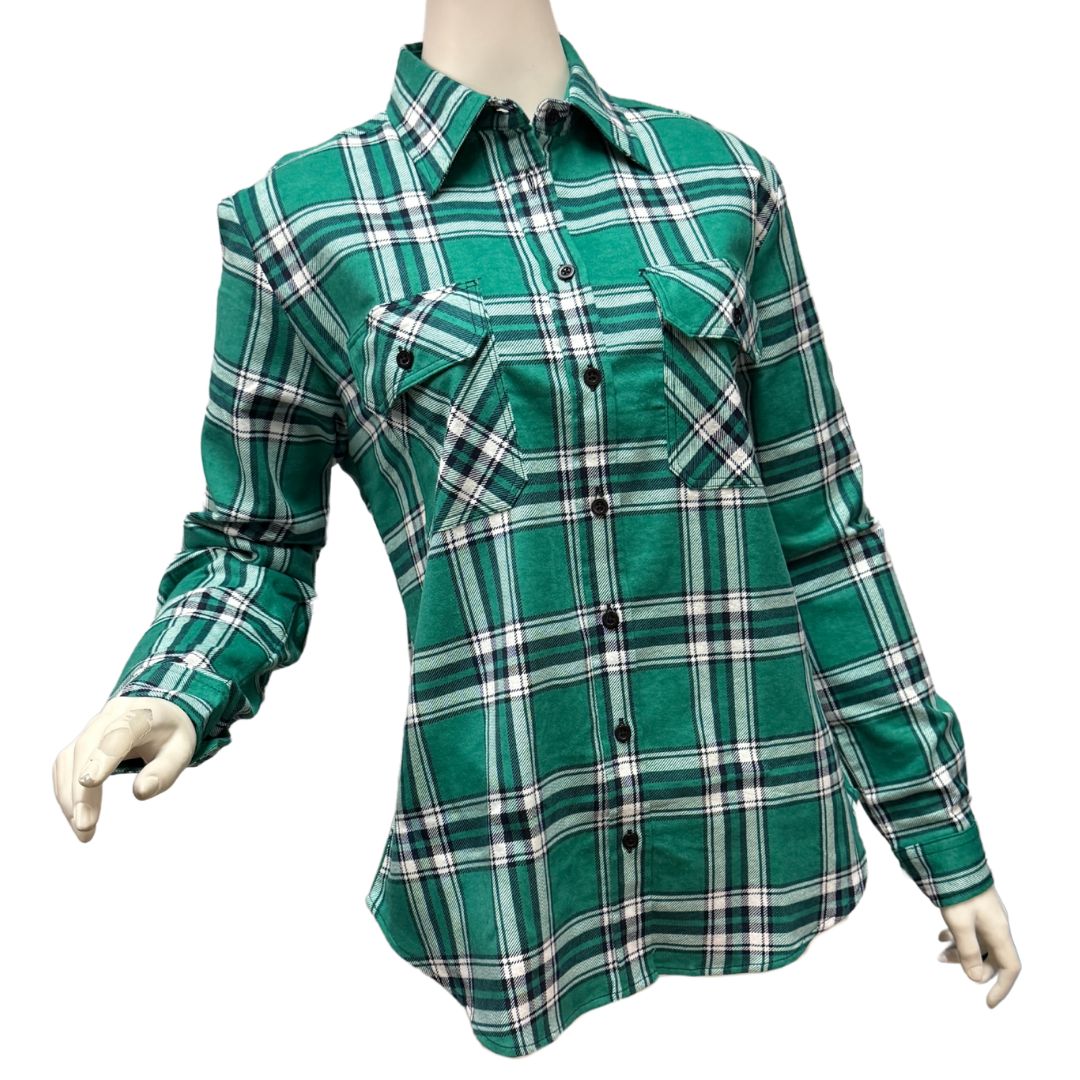 PILBARA WOMENS FLANNELETTE FULL BUTTON SHIRT-Ranges Country