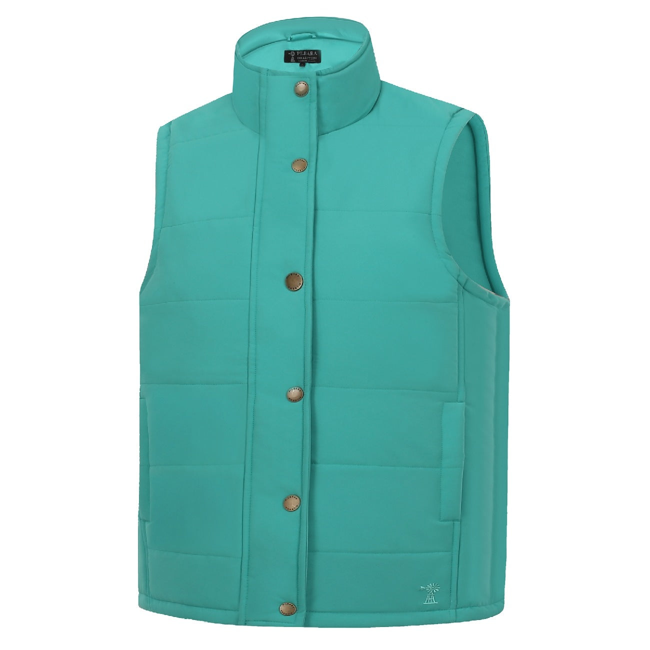 PILBARA WOMENS SHAMROCK PADDED VEST-Ranges Country