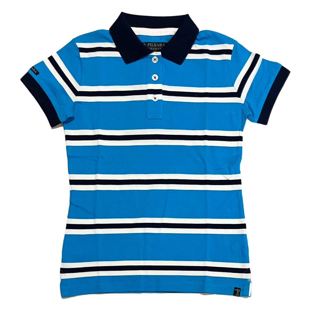 PILBARA WOMENS STRIPED POLO