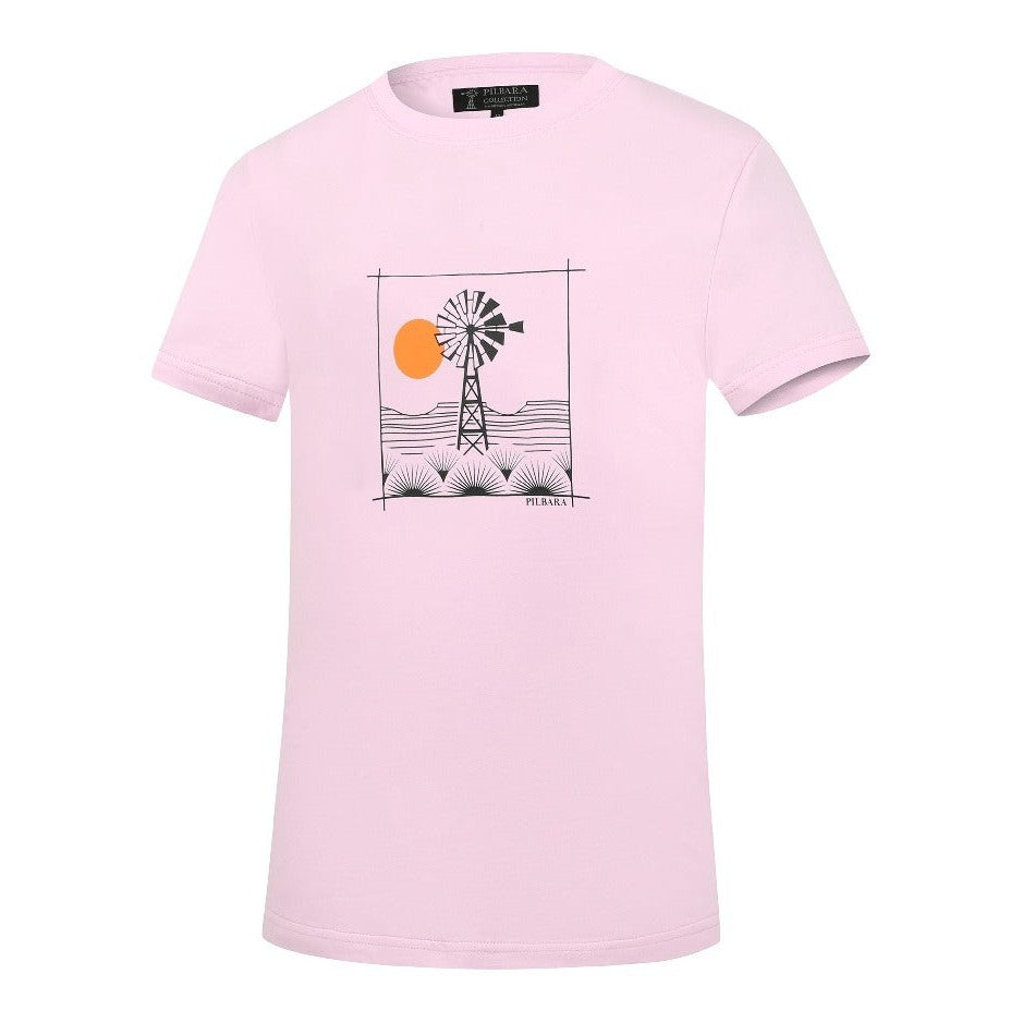 PILBARA WOMENS WINDMILL TEE-Ranges Country