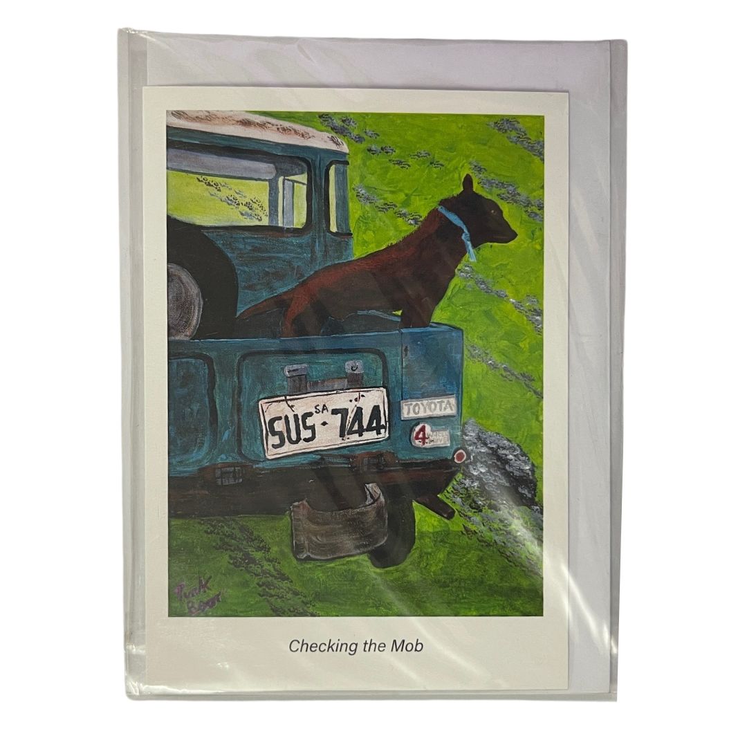 PINK BEAR ART CHECKING THE MOB GIFT CARD-Ranges Country