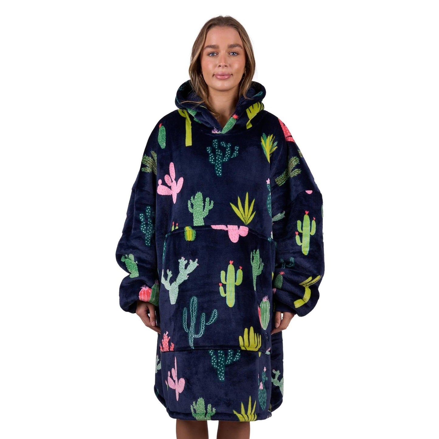 PURE WESTERN ADULTS CACTUS SNUGGLE HOODIE-Ranges Country