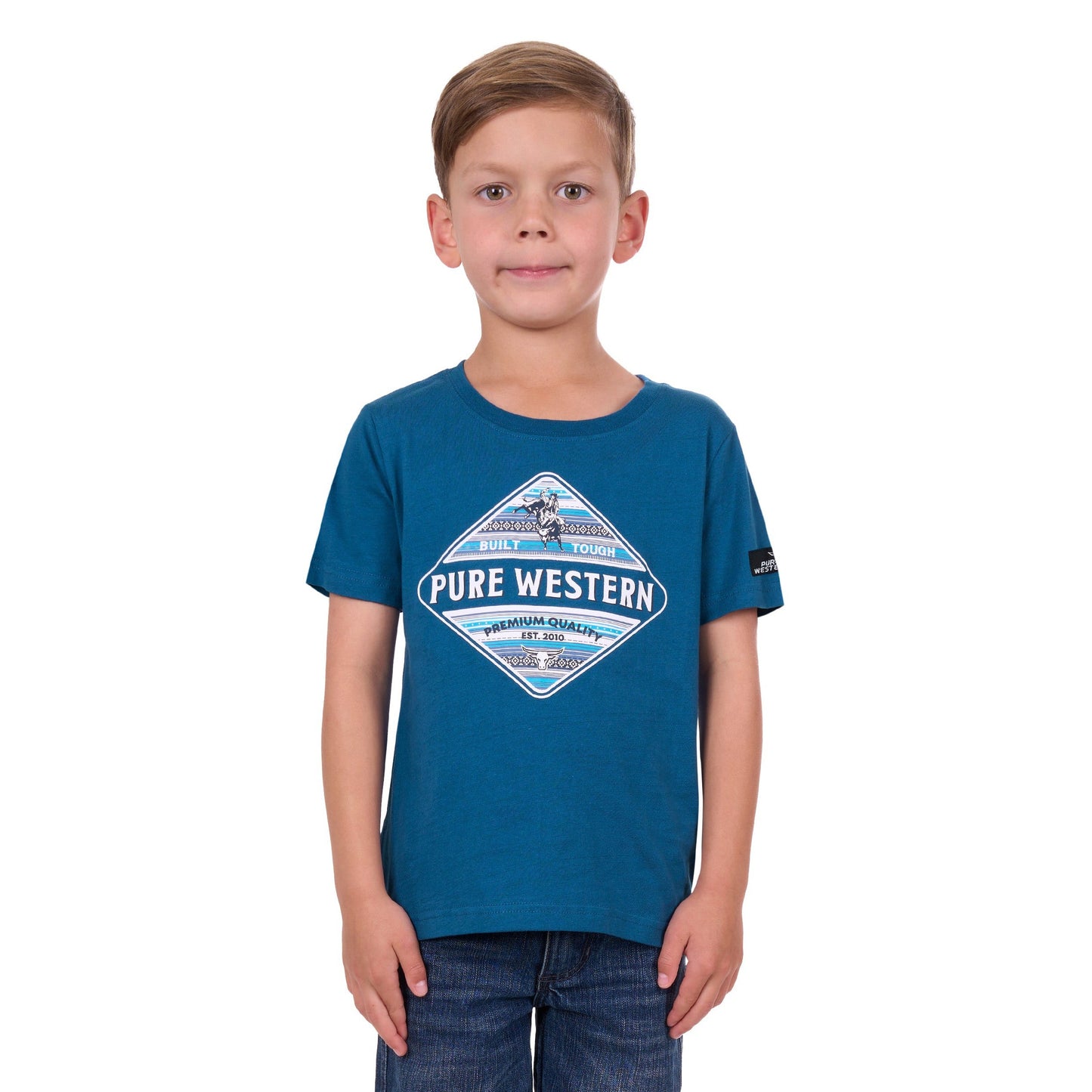 PURE WESTERN BOYS TODD TEE-Ranges Country