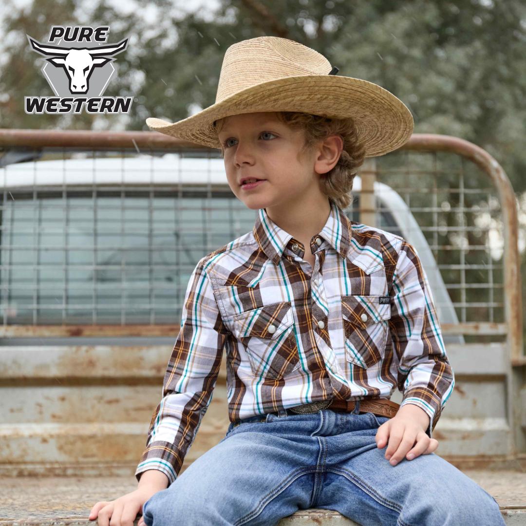 PURE WESTERN KIDS BAJA HAT