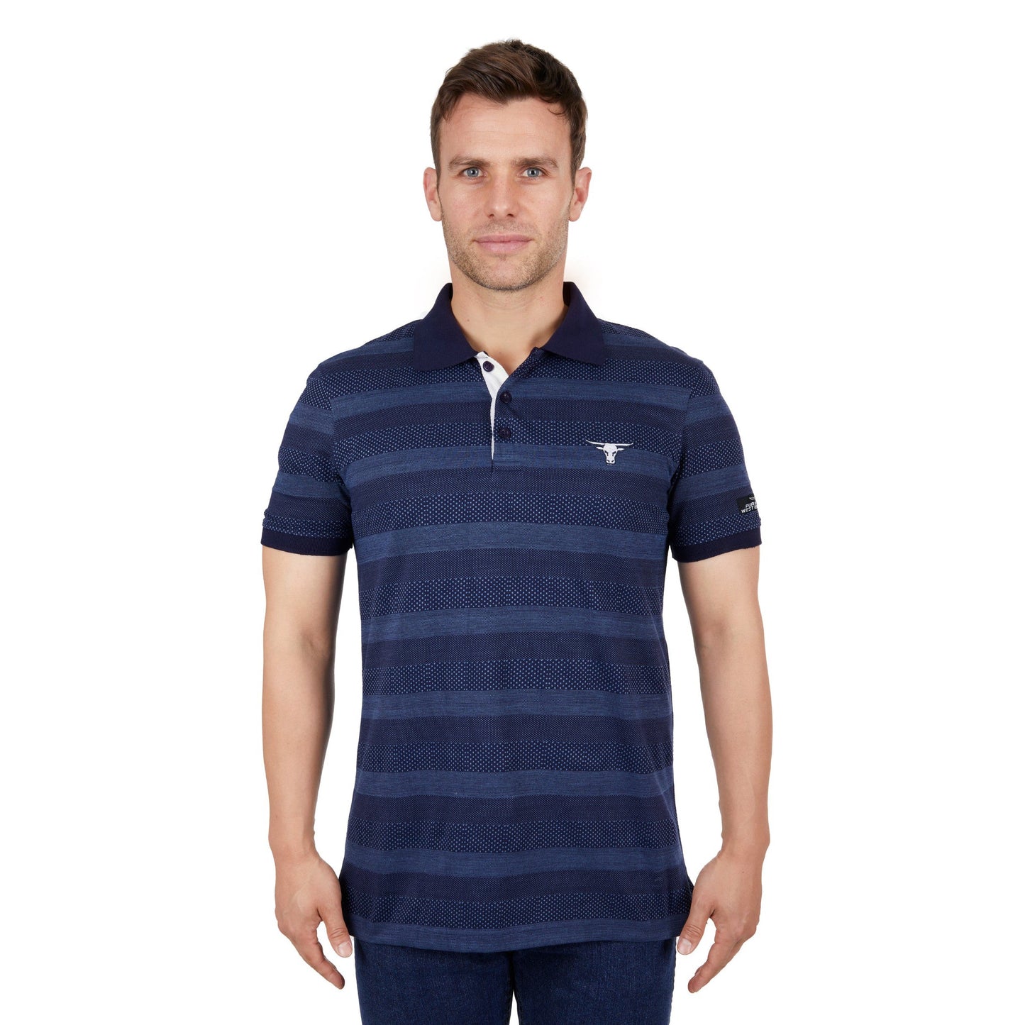 PURE WESTERN MENS CHAD POLO-Ranges Country