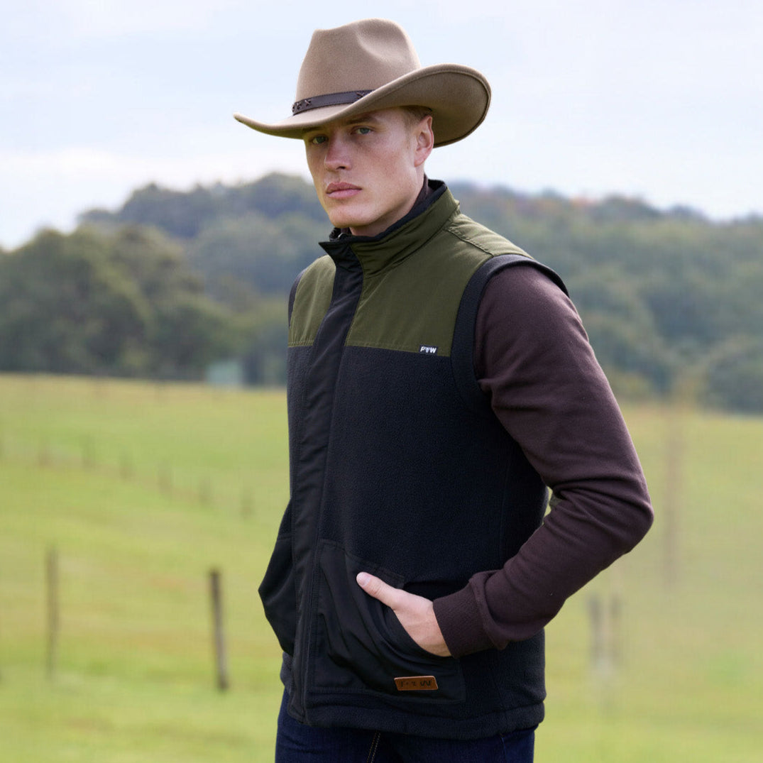 PURE WESTERN MENS RALPH REVERSIBLE VEST