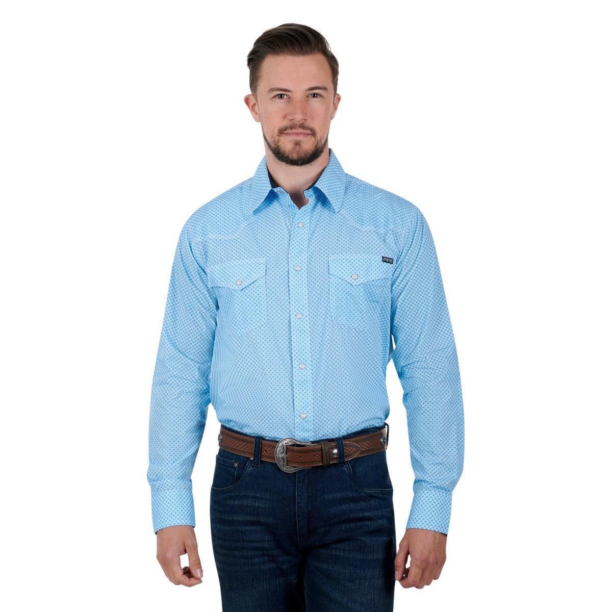 PURE WESTERN MENS THOMPSON SHIRT-Ranges Country