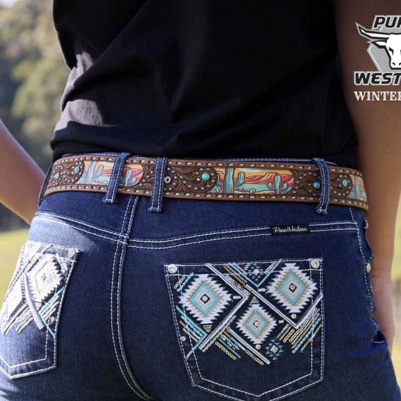 PURE WESTERN ROSALYN BELT-Ranges Country