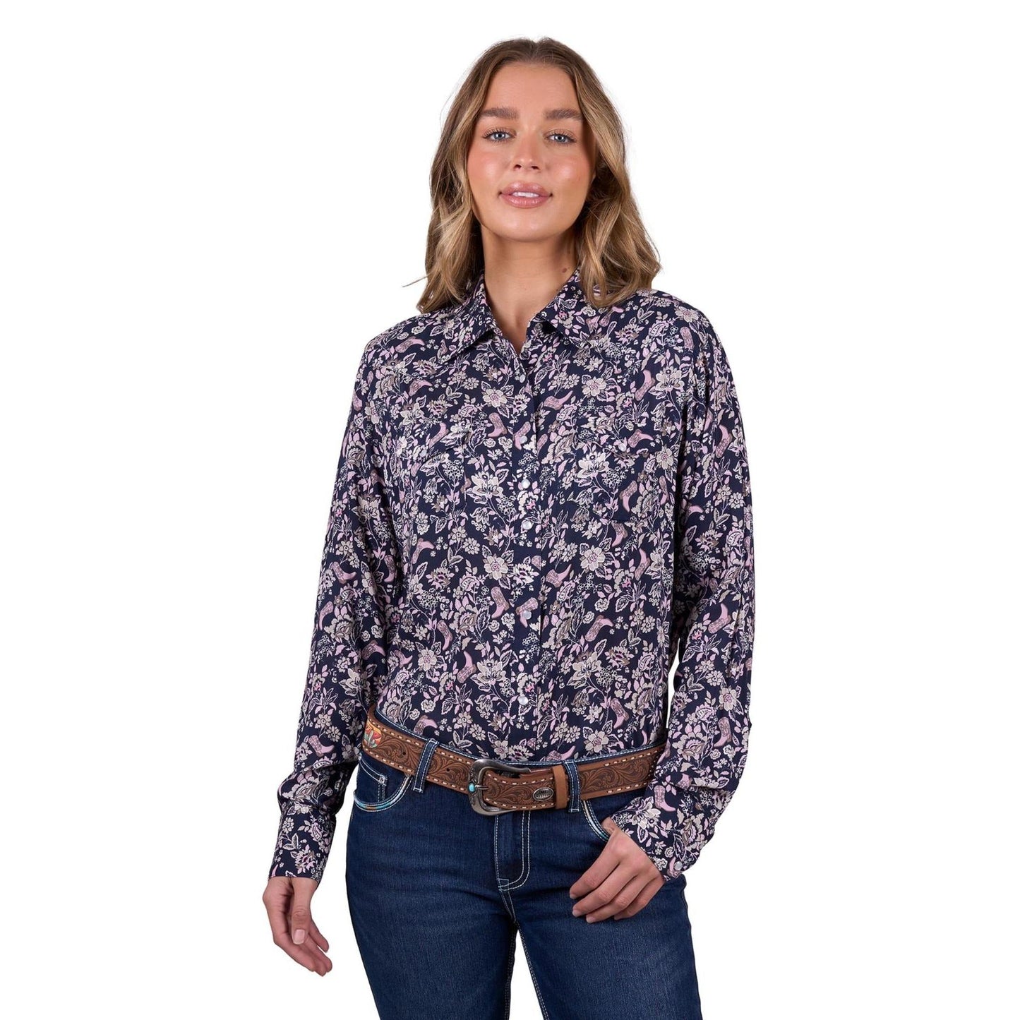 PURE WESTERN WOMENS HANNAH SHIRT