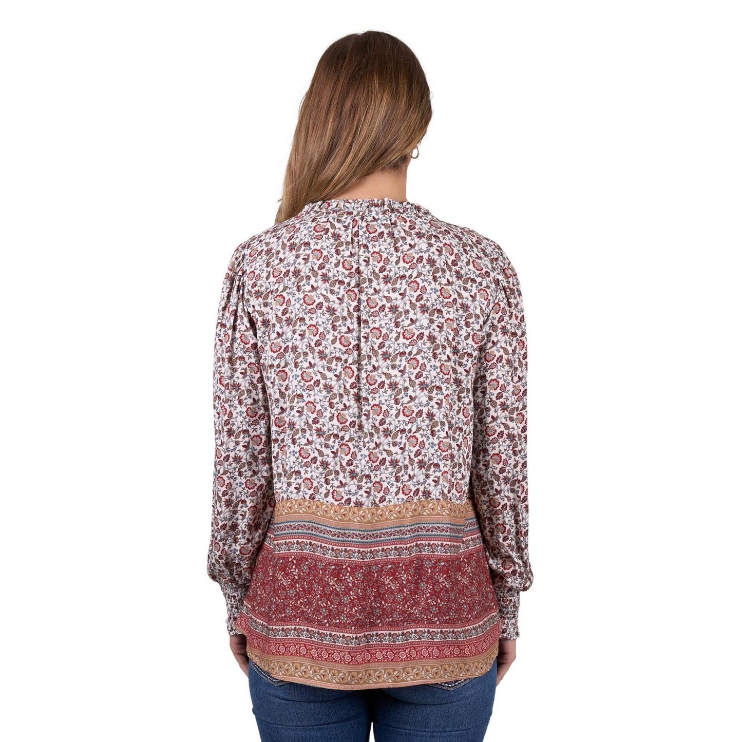 PURE WESTERN WOMENS HUDSON BLOUSE