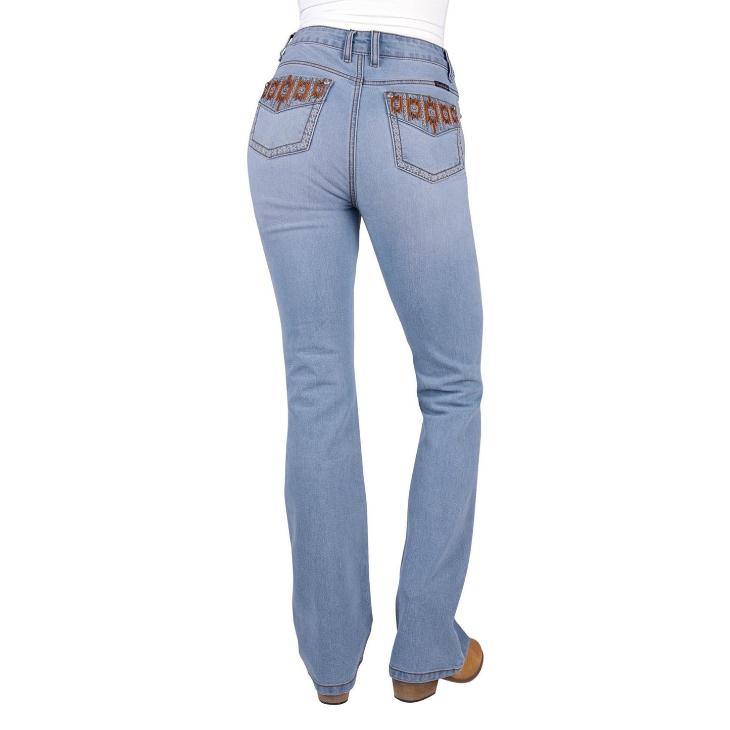 PURE WESTERN WOMENS LIZ HIGH RISE BOOTCUT JEANS 34in