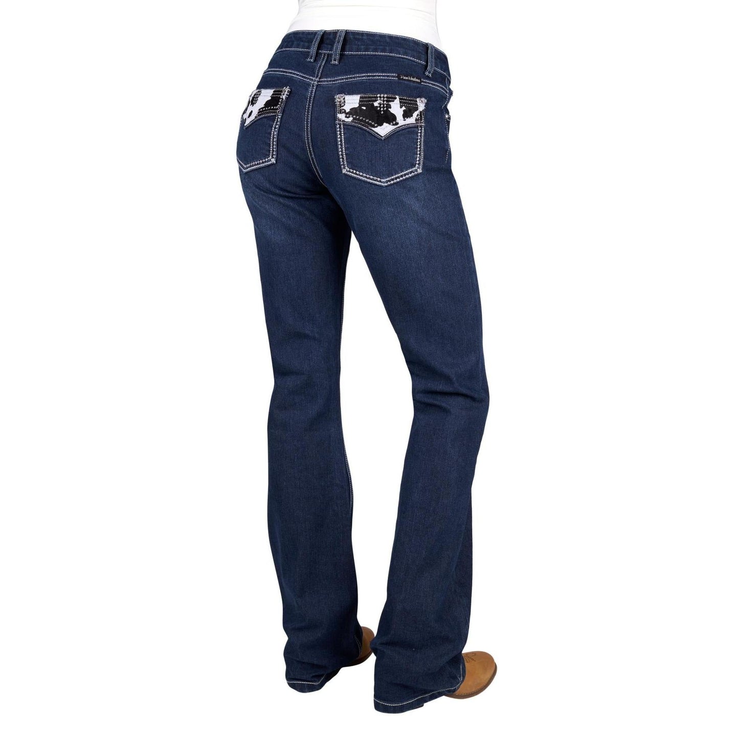 PURE WESTERN WOMENS PIA RELAXED RIDER JEANS 36in