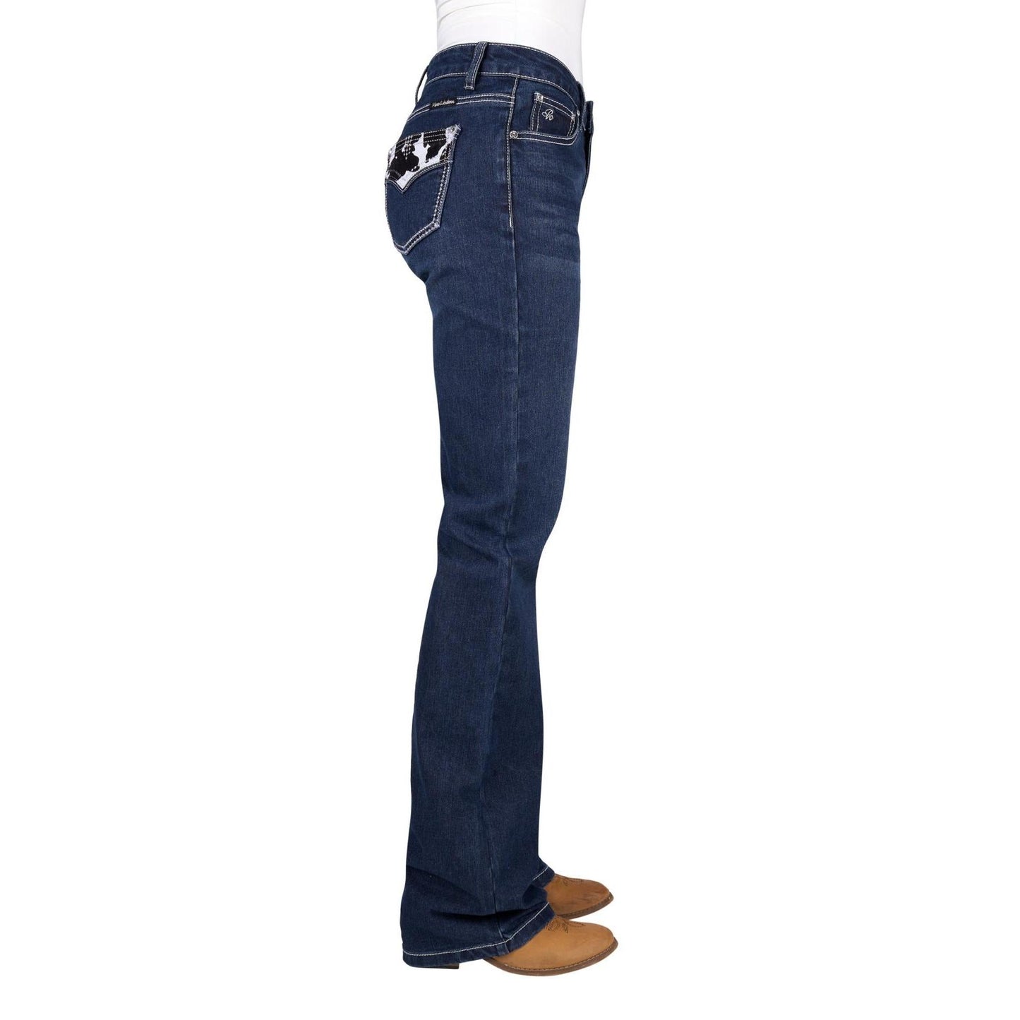 PURE WESTERN WOMENS PIA RELAXED RIDER JEANS 36in
