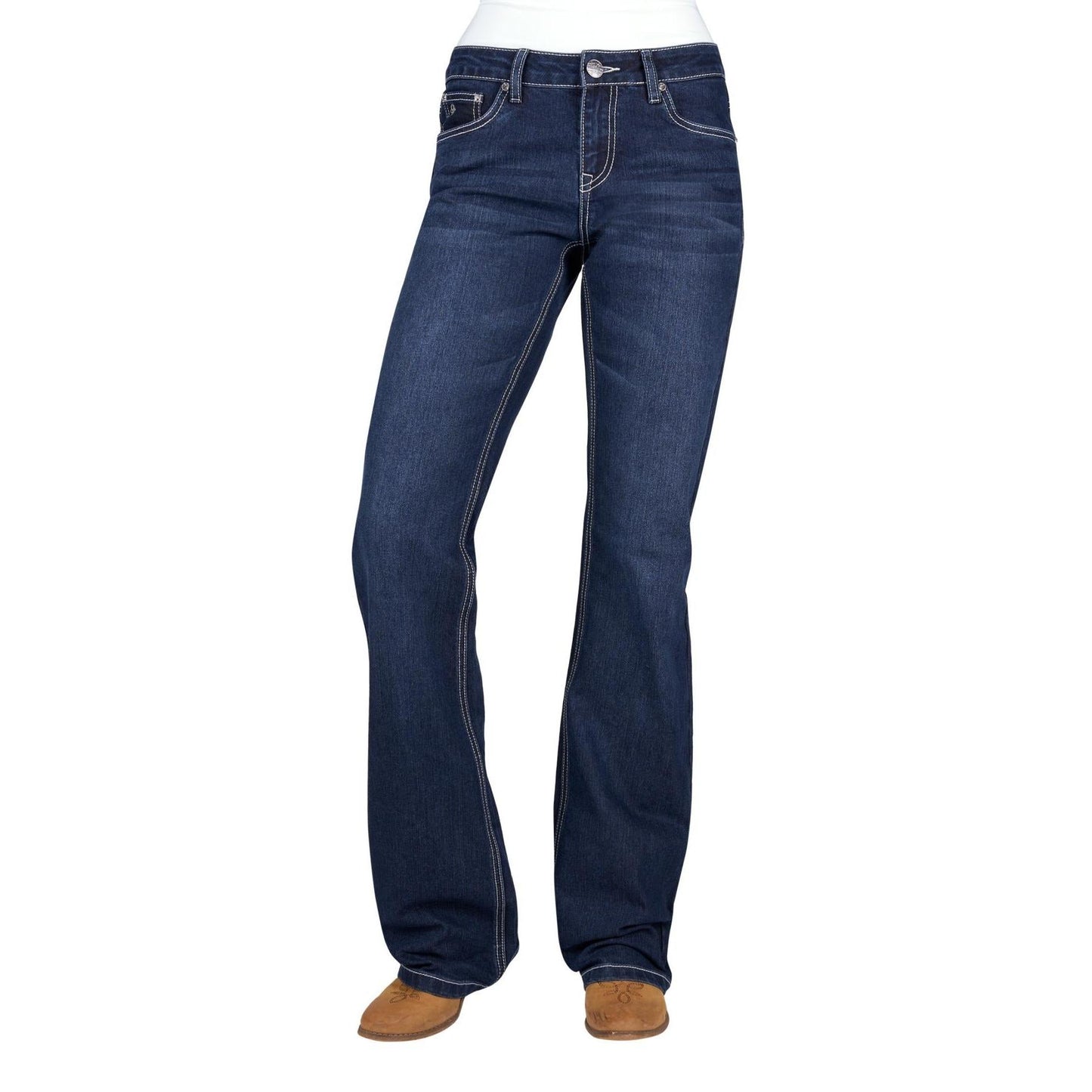 PURE WESTERN WOMENS PIA RELAXED RIDER JEANS 36in