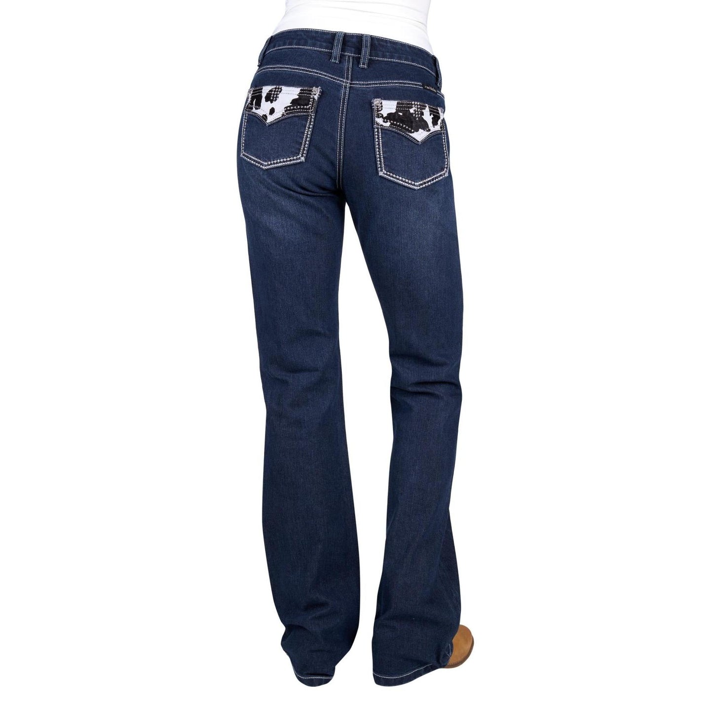 PURE WESTERN WOMENS PIA RELAXED RIDER JEANS 36in-Ranges Country