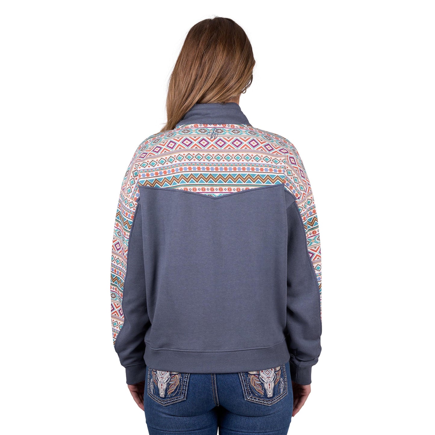 PURE WESTERN WOMENS SALLY 1/4 ZIP JUMPER