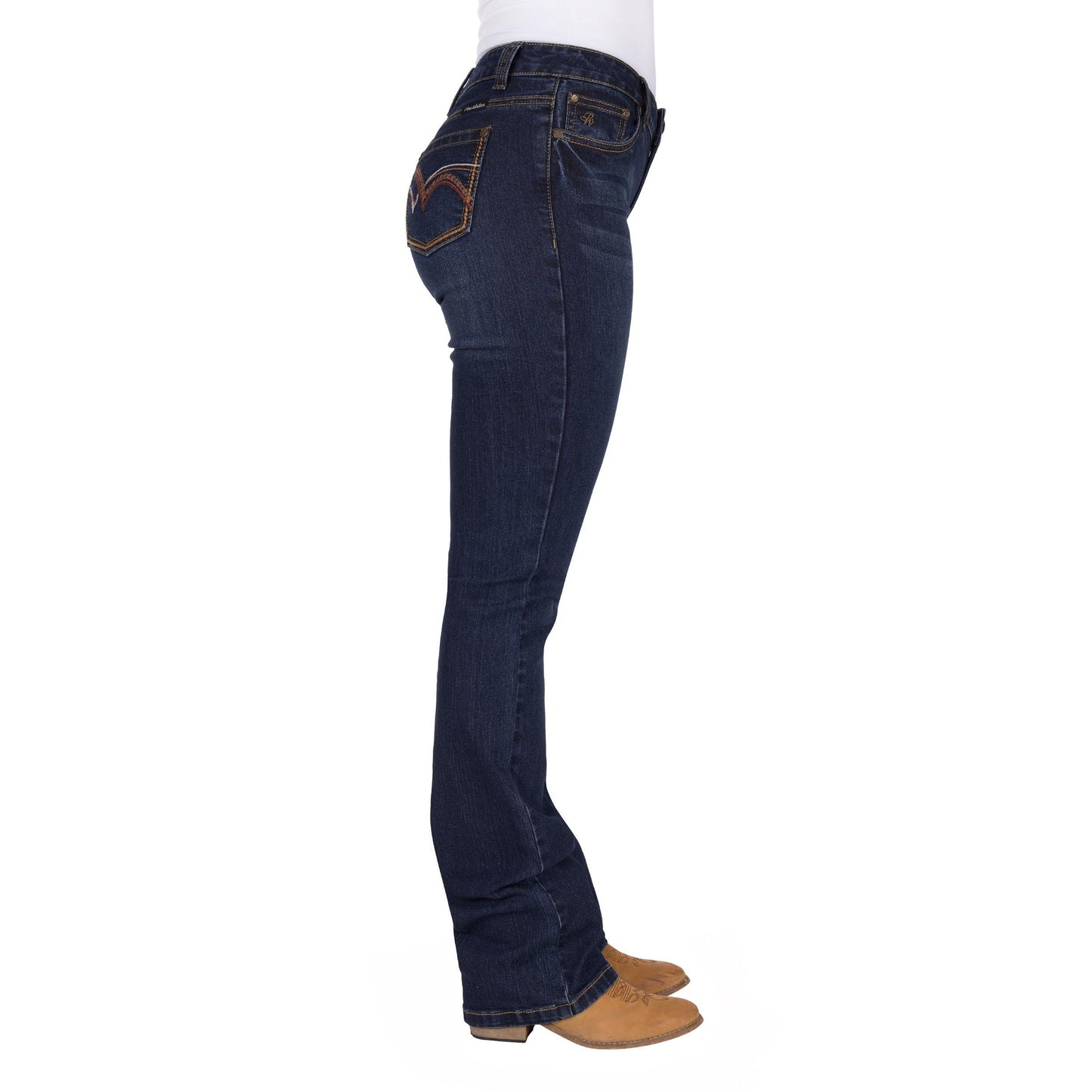 PURE WESTERN WOMENS SAM RELAXED RIDER JEANS