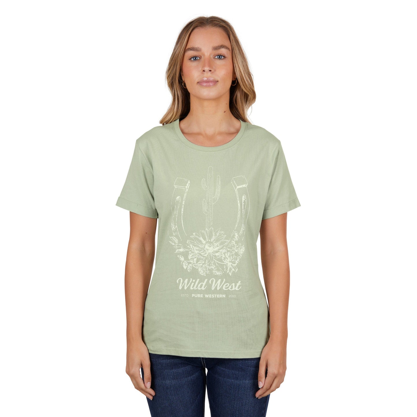 PURE WESTERN WOMENS SKYLAR TEE