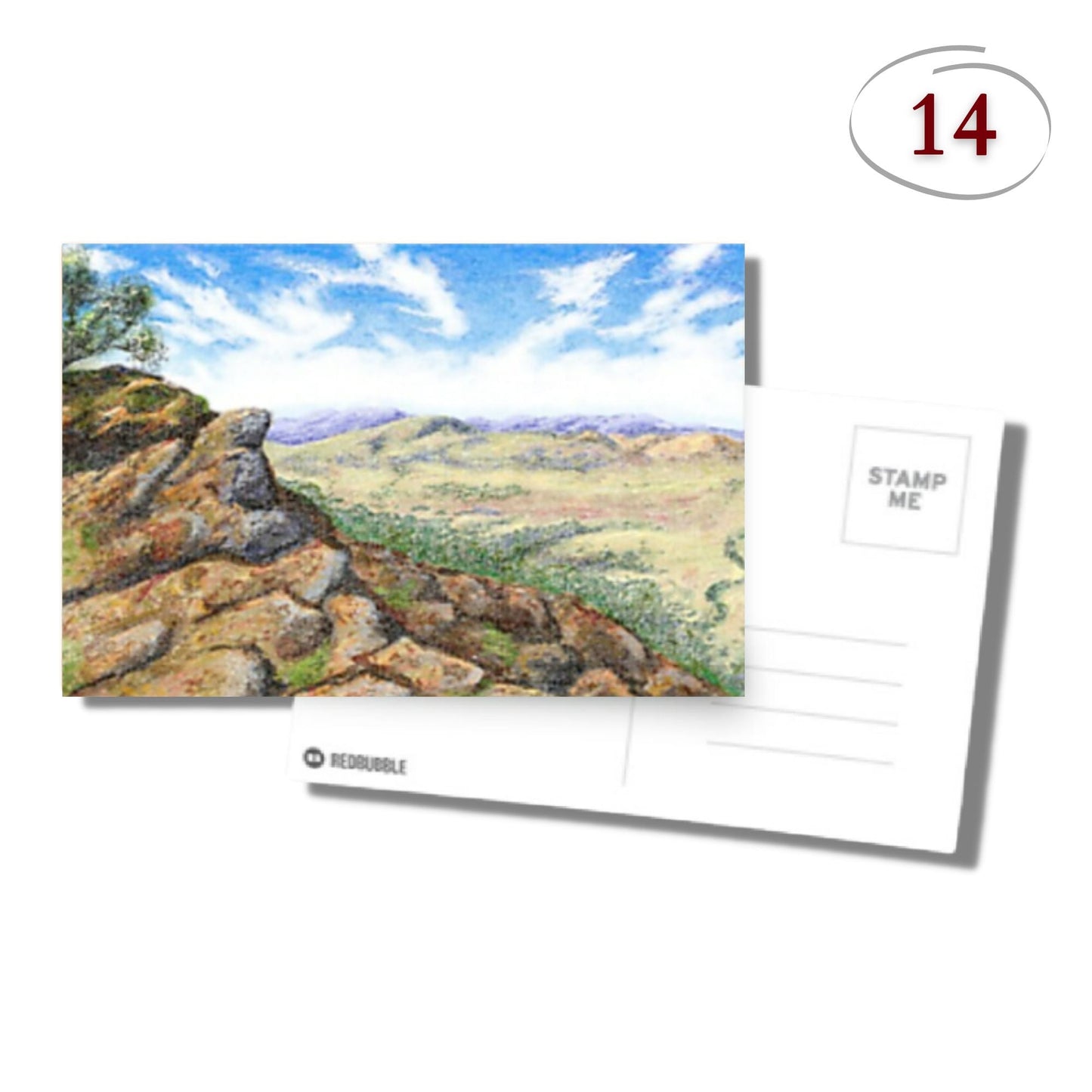 REDBANKS ART POST CARD