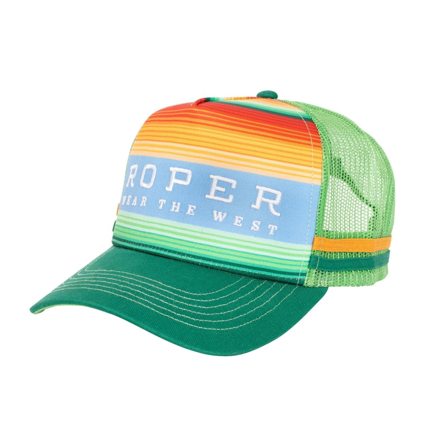 ROPER LEATHER SERAPE TRUCKER CAP-Ranges Country