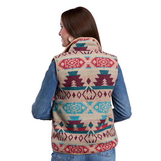 ROPER WOMENS AZTEC WOVEN VEST