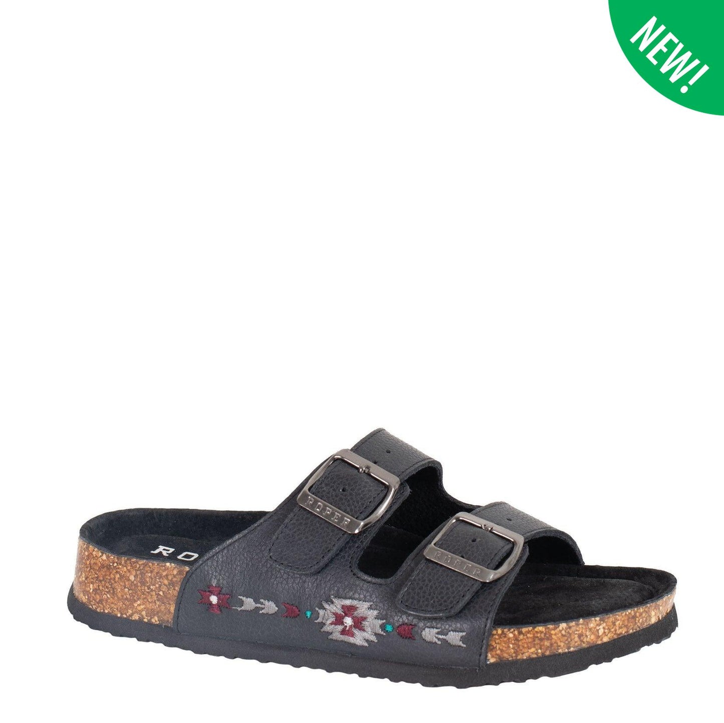 ROPER WOMENS DELILAH AZTEC LEATHER SANDALS-Ranges Country