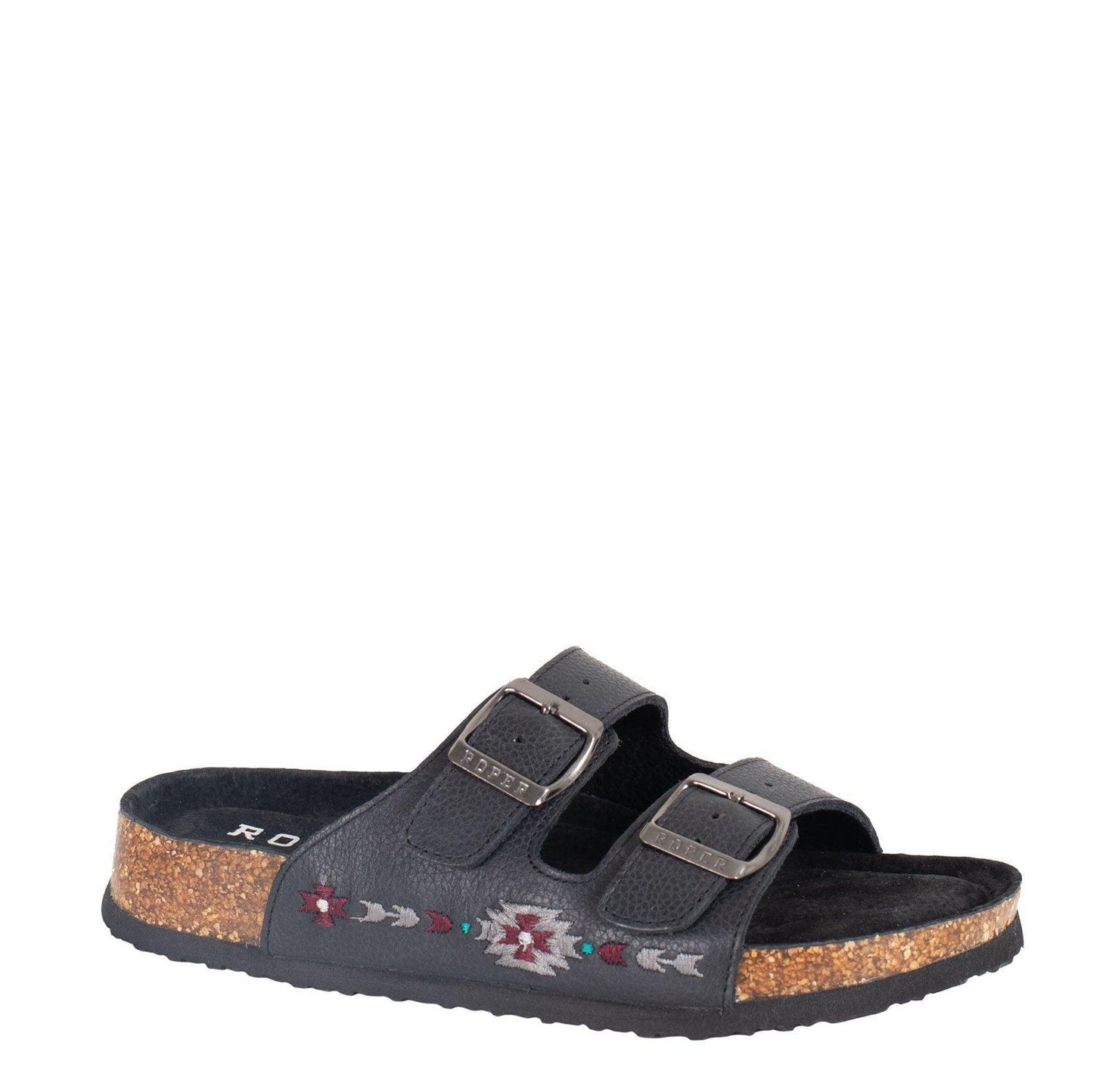 ROPER WOMENS DELILAH AZTEC LEATHER SANDALS-Ranges Country