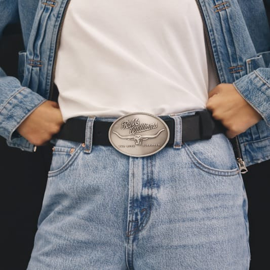 R.M.WILLIAMS LOGO BUCKLE