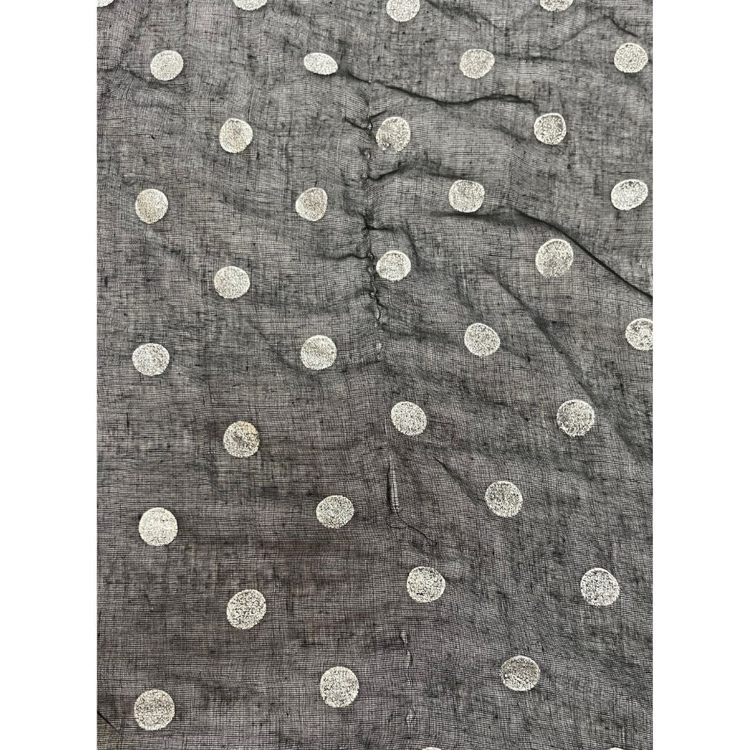 SILVER SPOTS MUSLIN SCARF