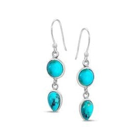TURQUOISE DROP EARRINGS-Ranges Country