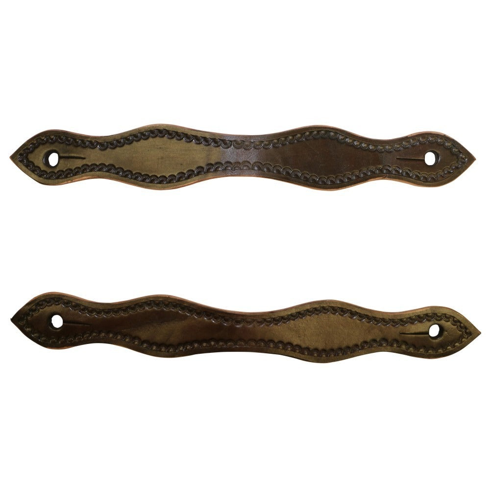 TEXAS TACK TOOLED SLOBBER STRAPS-Ranges Country